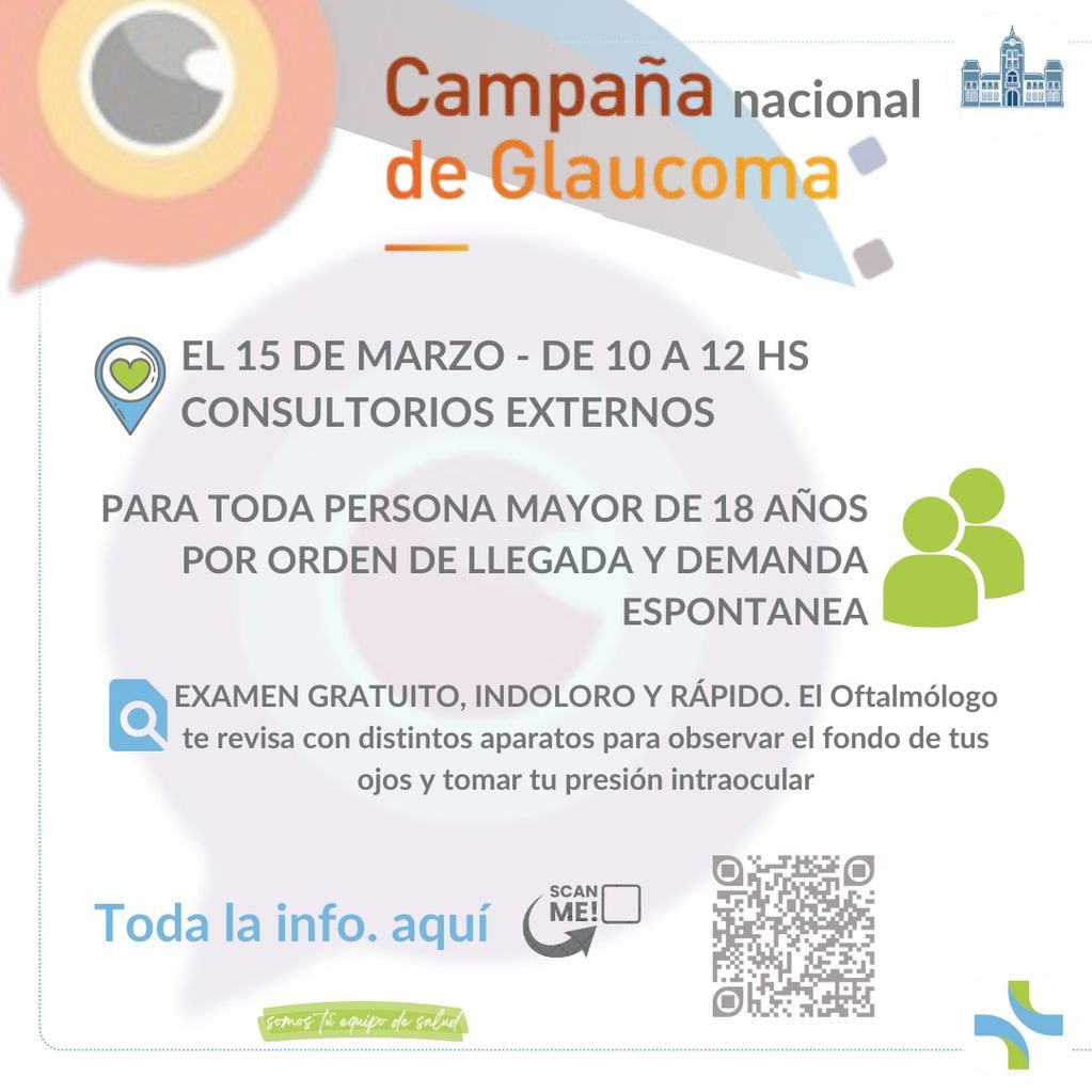 Campaña para detección de glaucoma en el Centro de Salud de Tres Arroyos
