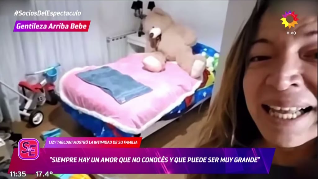 Así es la habitación de Tati, el hijo adoptivo de Lizy Tagliani