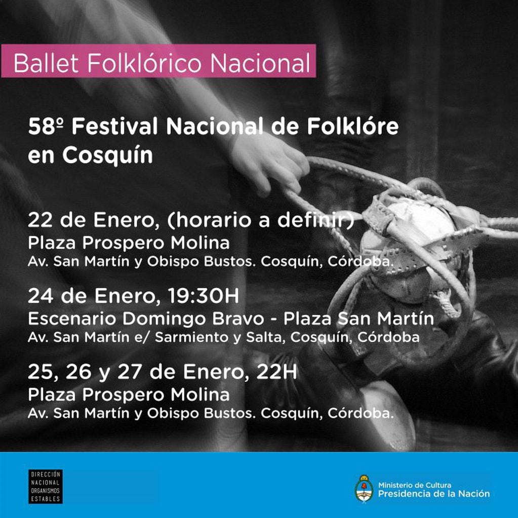 Ballet Folcklórico Nacional en Cosquín