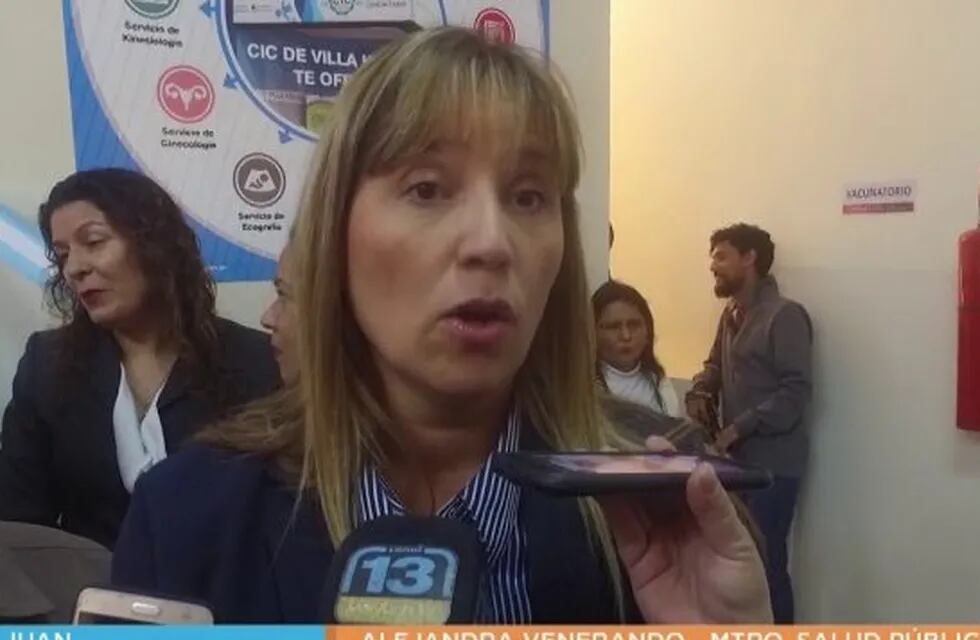 Alejandra Venerando, ministra de Salud de San Juan
