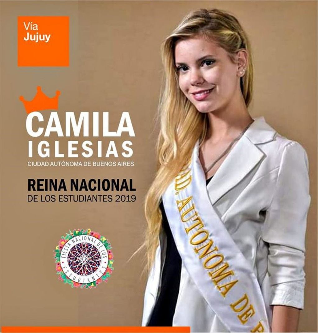 Camila Iglesias es la nueva reina nacional de los Estudiantes.