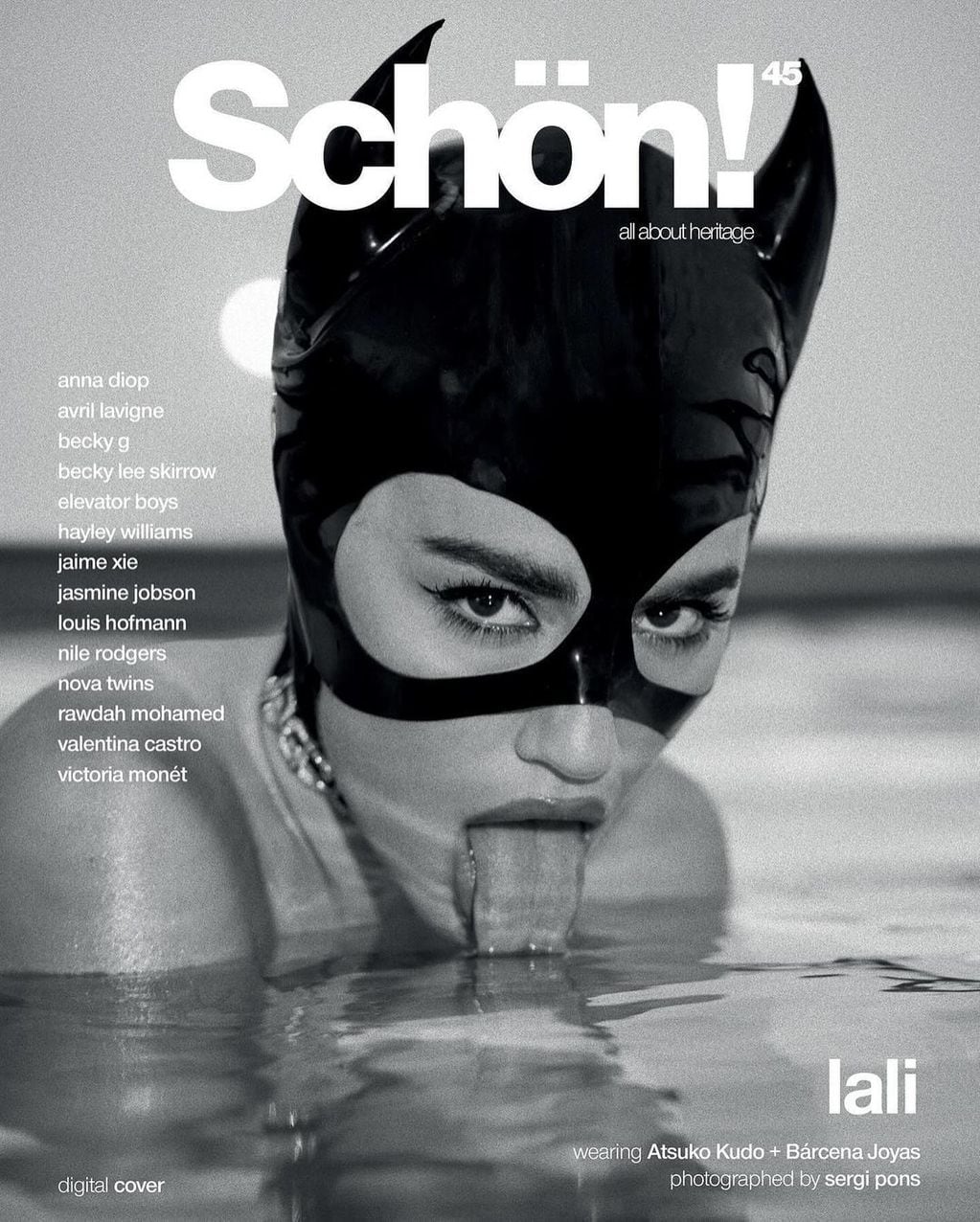 Encaje, látex y cuero: la picante producción de fotos de Lali Espósito para una revista alemana