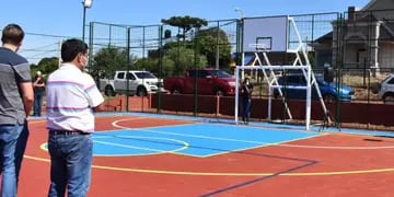 Inauguraron un playón deportivo en el barrio María Ana Mogas de San Pedro