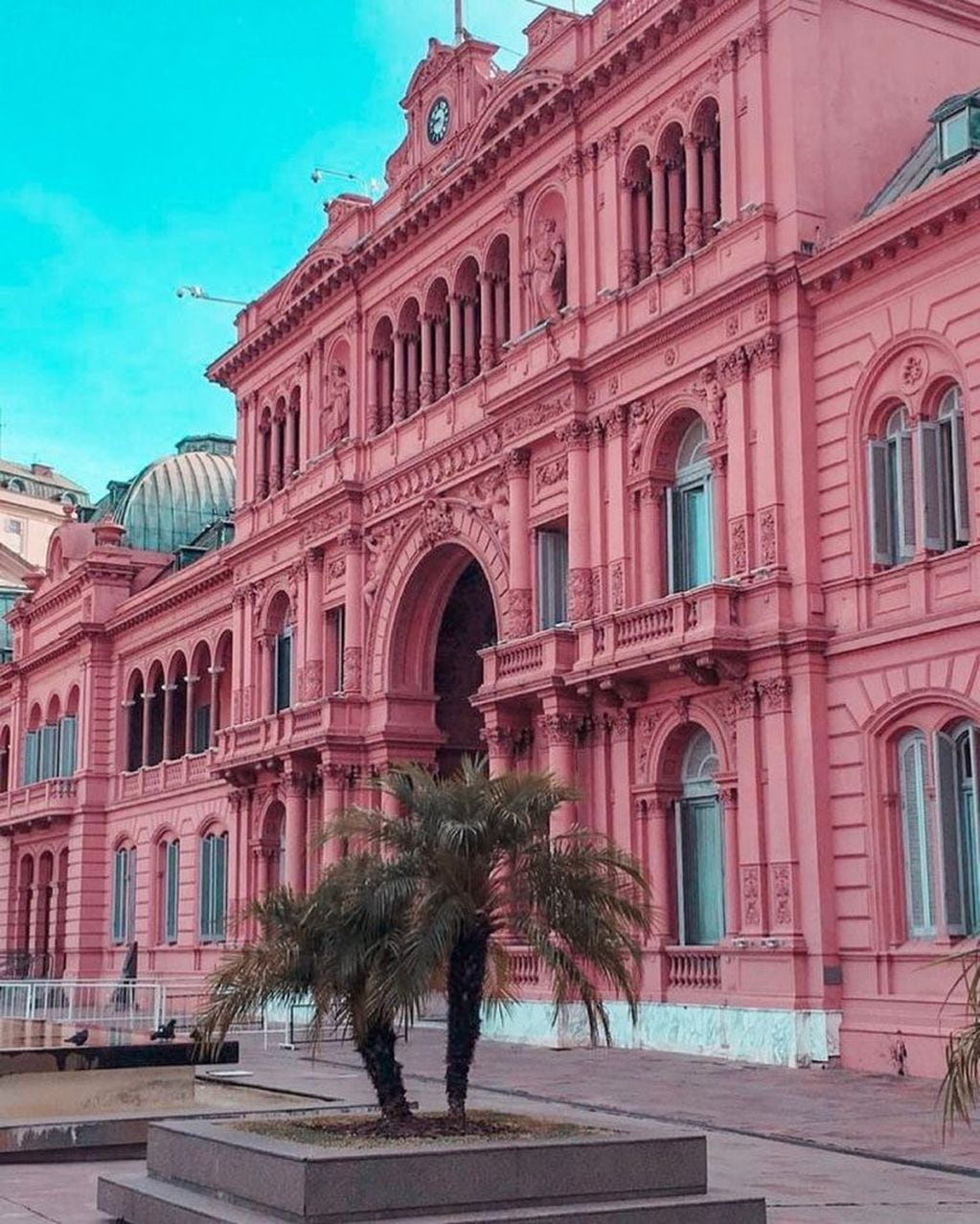 Wanda Nara publicó una foto de la Casa de Gobierno (Foto: Instagram/ wanda_icardi)