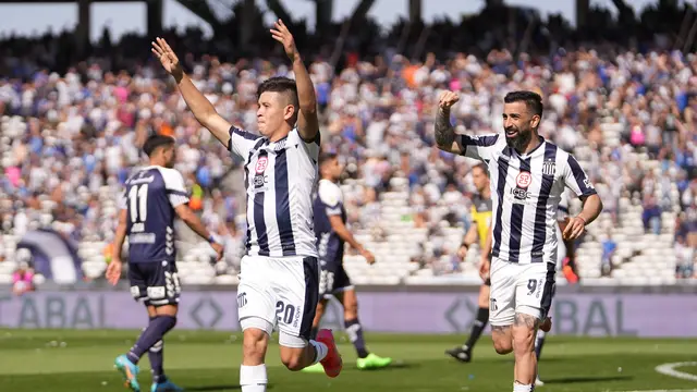 Gonzalo Álvez grita el 2 a 1 para Talleres contra Gimnasia en el cierre del Torneo de la Liga profesional