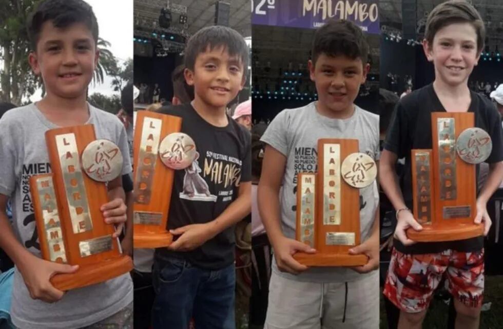 Campeones Nacionales: Emanuel Rodríguez Adorno, Joaquín Agustín Aguilera, Augusto González Bressano y Francisco Sáez.