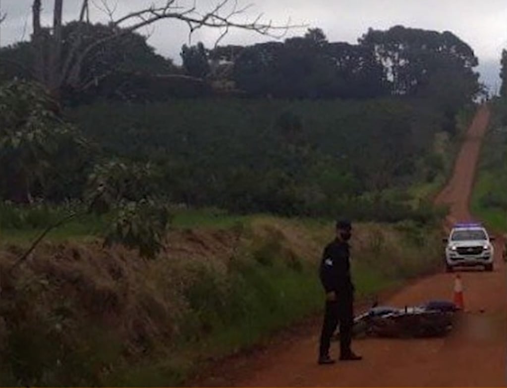 Siniestro fatal en Panambí dejó como saldo a un motociclista fallecido.