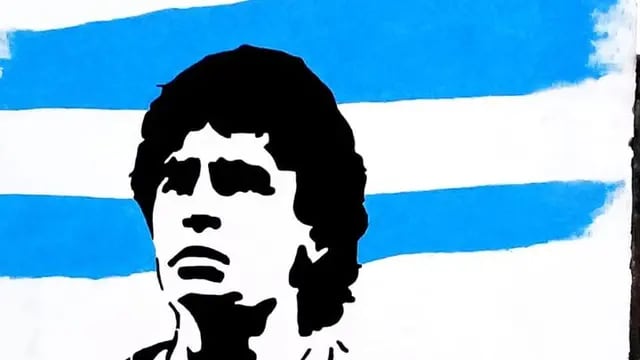 Mural de Maradona en Tabossi