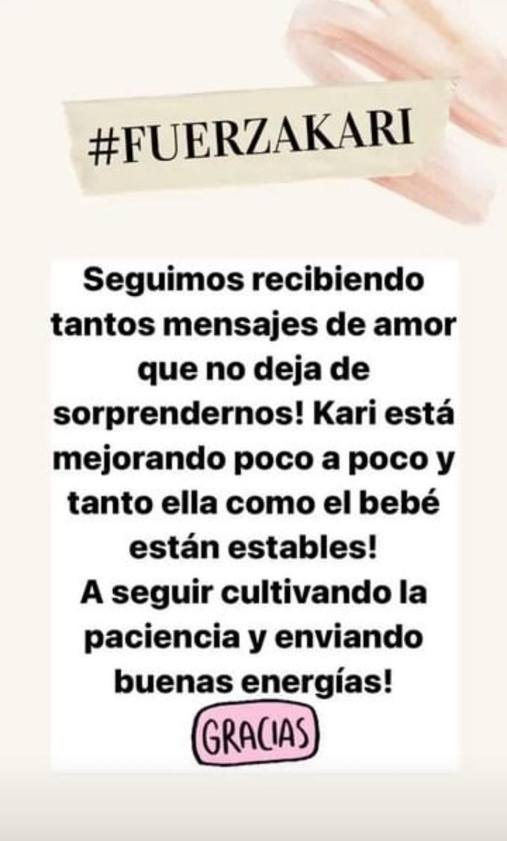 La nueva información que compartieron desde el perfil de Karina en Instagram.