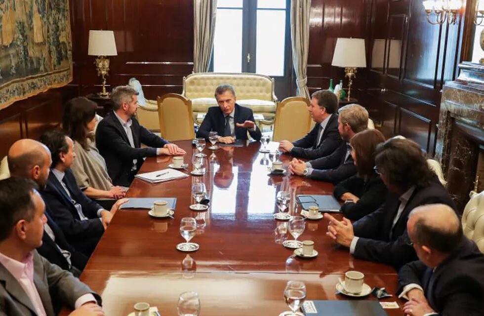 Mauricio Macri, durante una reunión de gabinete.