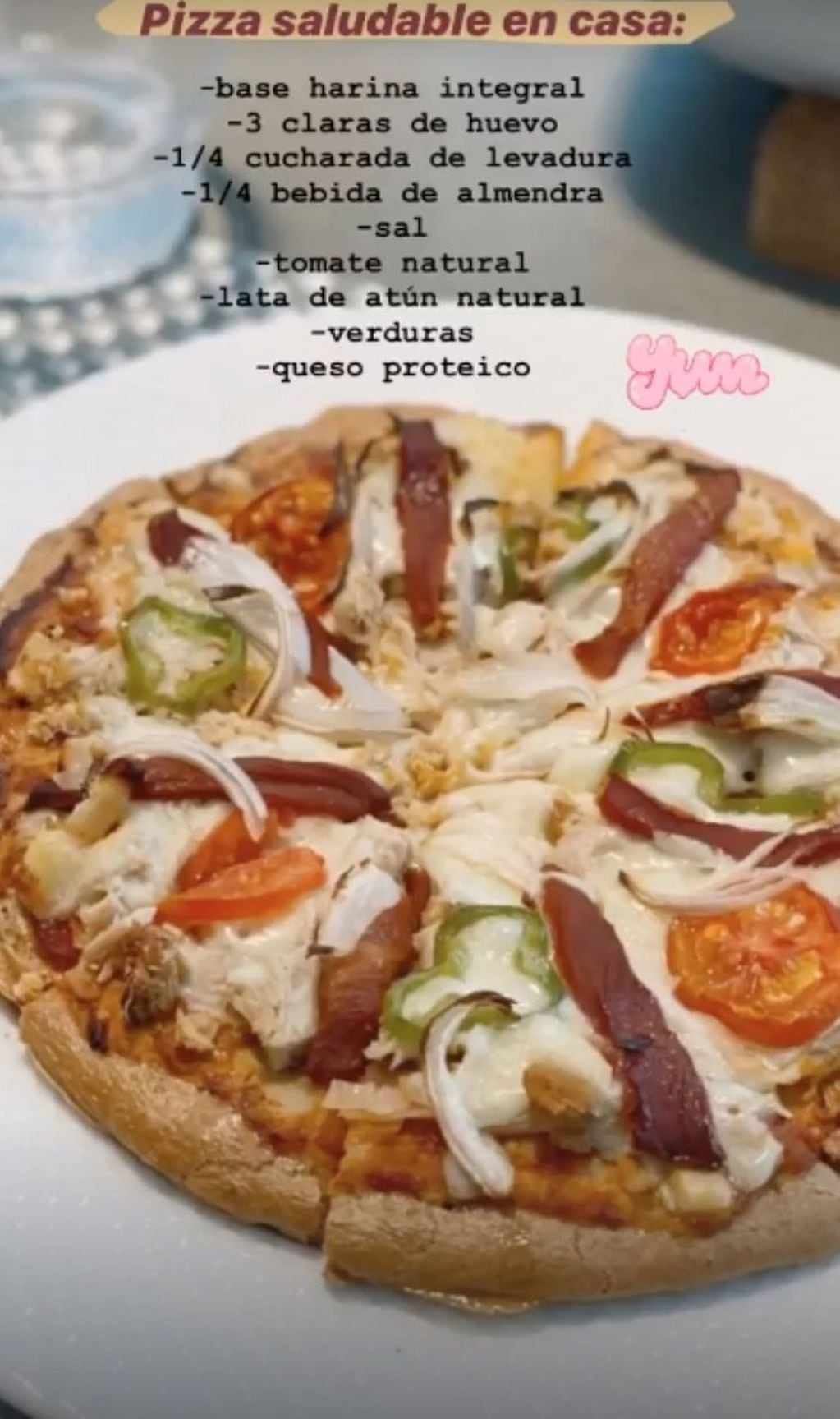 La pizza saludable de Antonela Roccuzzo