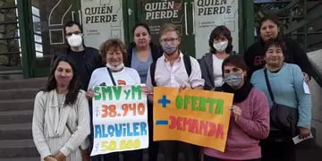 Protestas por los altos alquileres en Rafaela