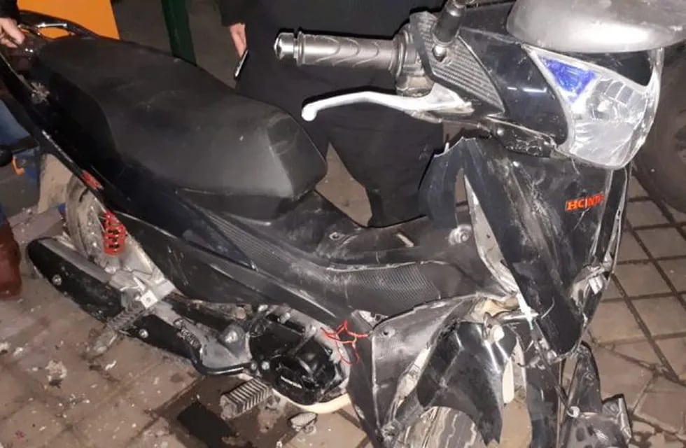 La Honda Wave fue secuestrada el 20 de julio de 2019 en un siniestro vial en Catamarca e Italia. (@minsegsf)
