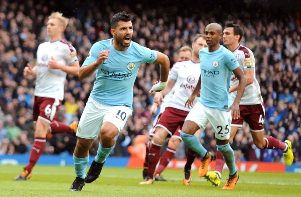 Agüero se convirtió en el goleador histórico del Manchester City. (Foto: AP)