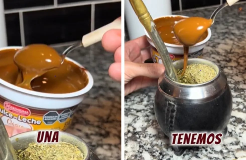 Invento argentino: mezcló mate con dulce de leche y el resultado abrió debate en TikTok.