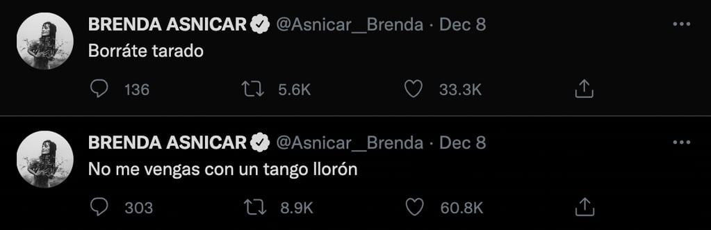 Los tuits de Brenda que podrían ser indirectamente destinados a Duki