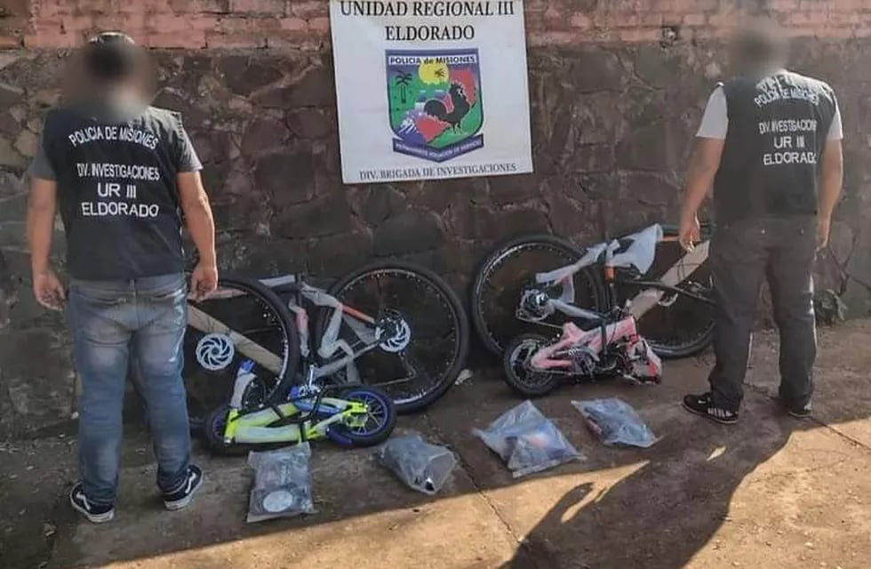 Recuperaron bicicletas que habían sido sustraídas de un local comercial en Eldorado.