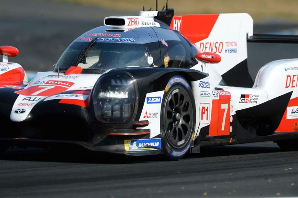 Pechito, al volante del Toyota TS050 Hybrid número 7, durante el "Test Day" (Día de Pruebas), que se concretó el pasado 2 de este mes en Le Mans.