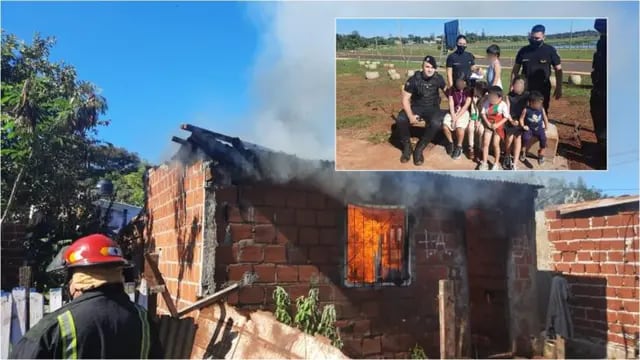 Un incendio en una casa en Posadas dejó al descubierto una historia de abandono. Policía de Misiones