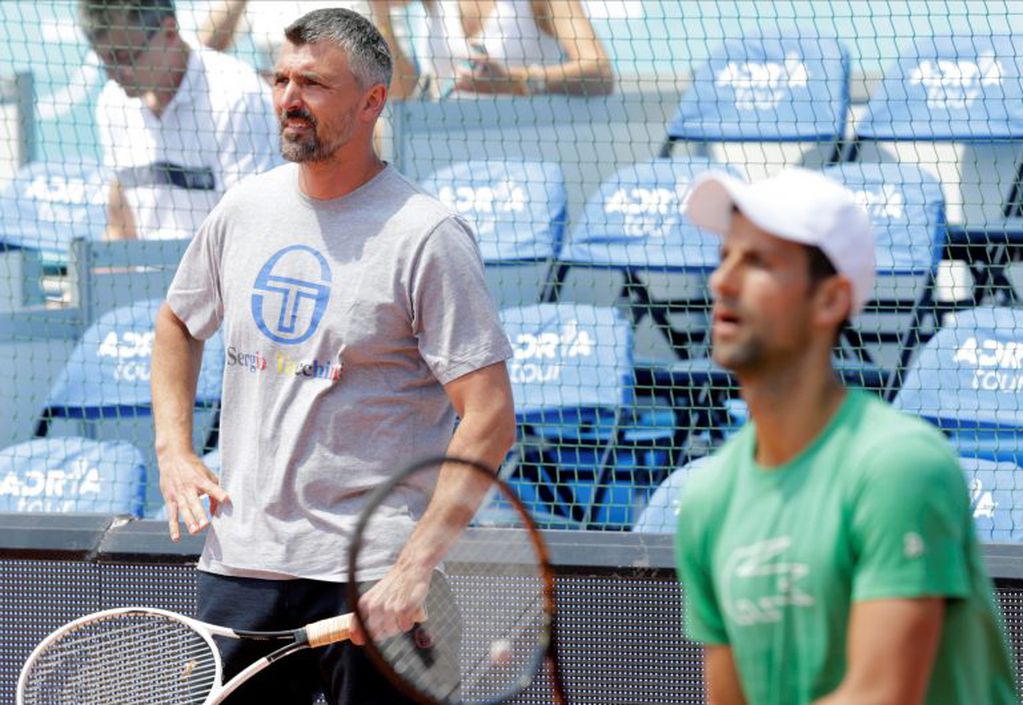 Ivanisevic y Djokovic en el Adria Tour (Foto: Andrej Cukic/EFE/EPA)