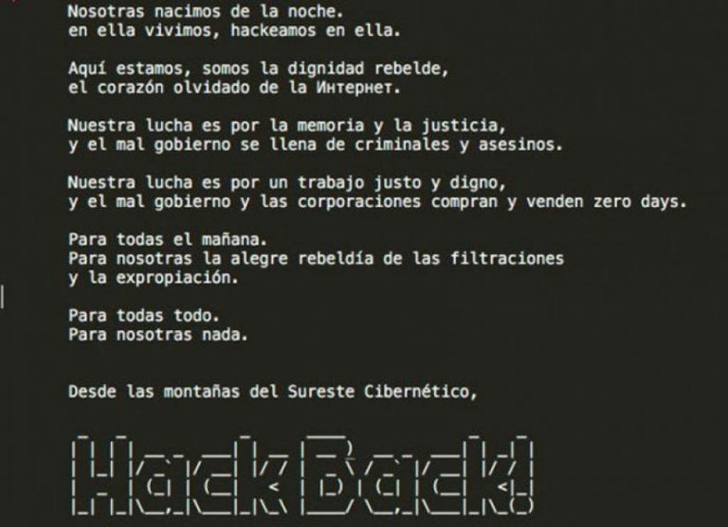 El Manifiesto del hacker Phineas Fisher.