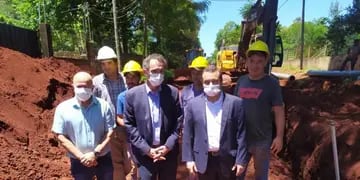 El gobernador junto al ministro Katopodis recorrieron obras en Puerto Iguazú