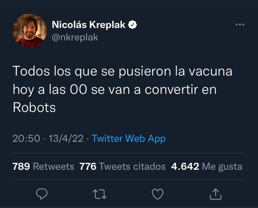 Uno de los tweets que realizó la cuenta estando hackeada.