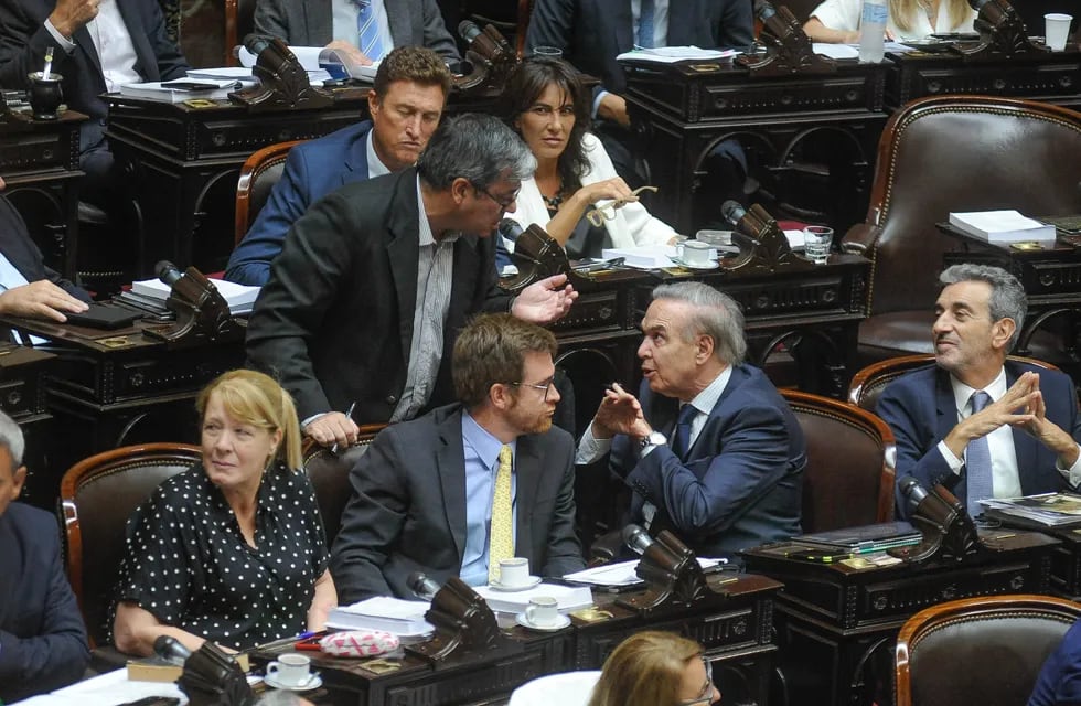 Diputados de Hacemos Coalición Federal en el debate de la "ley ómnibus" (Foto: Federico López Claro)