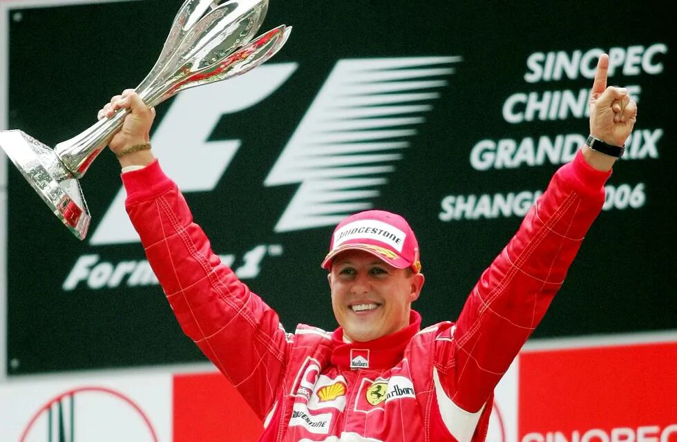 El alemán Michael Schumacher, parte grande de la historia de la F1: alcanzó siete campeonatos del mundo: 1994, 1995, 2000, 2001, 2002, 2003 y 2004.
