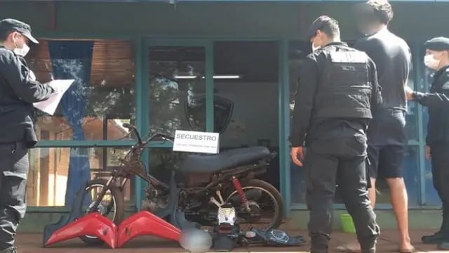 Joven detenido tras el robo de una motocicleta en Salto Encantado