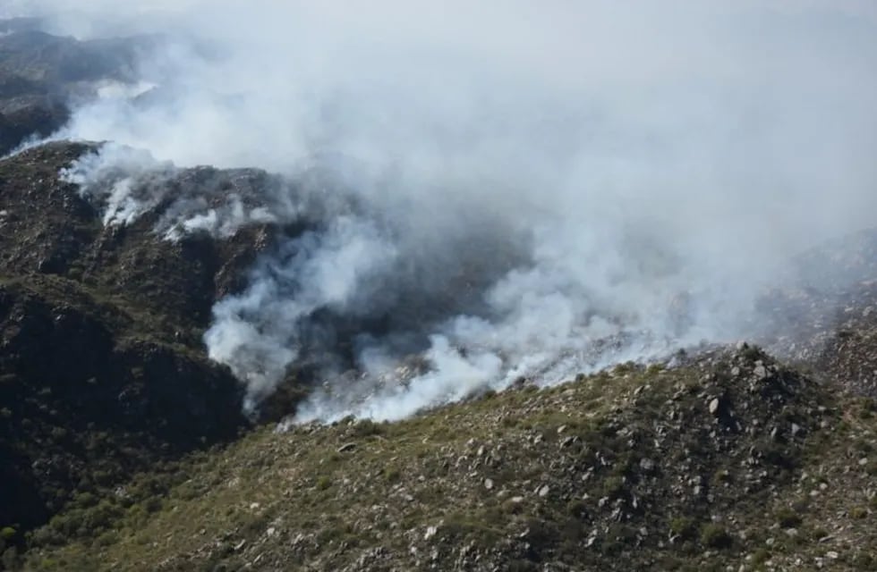 Incendio forestal en san Juan
