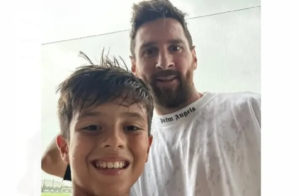 El niño que juega en el Inter Miami con el hijo de Messi.
