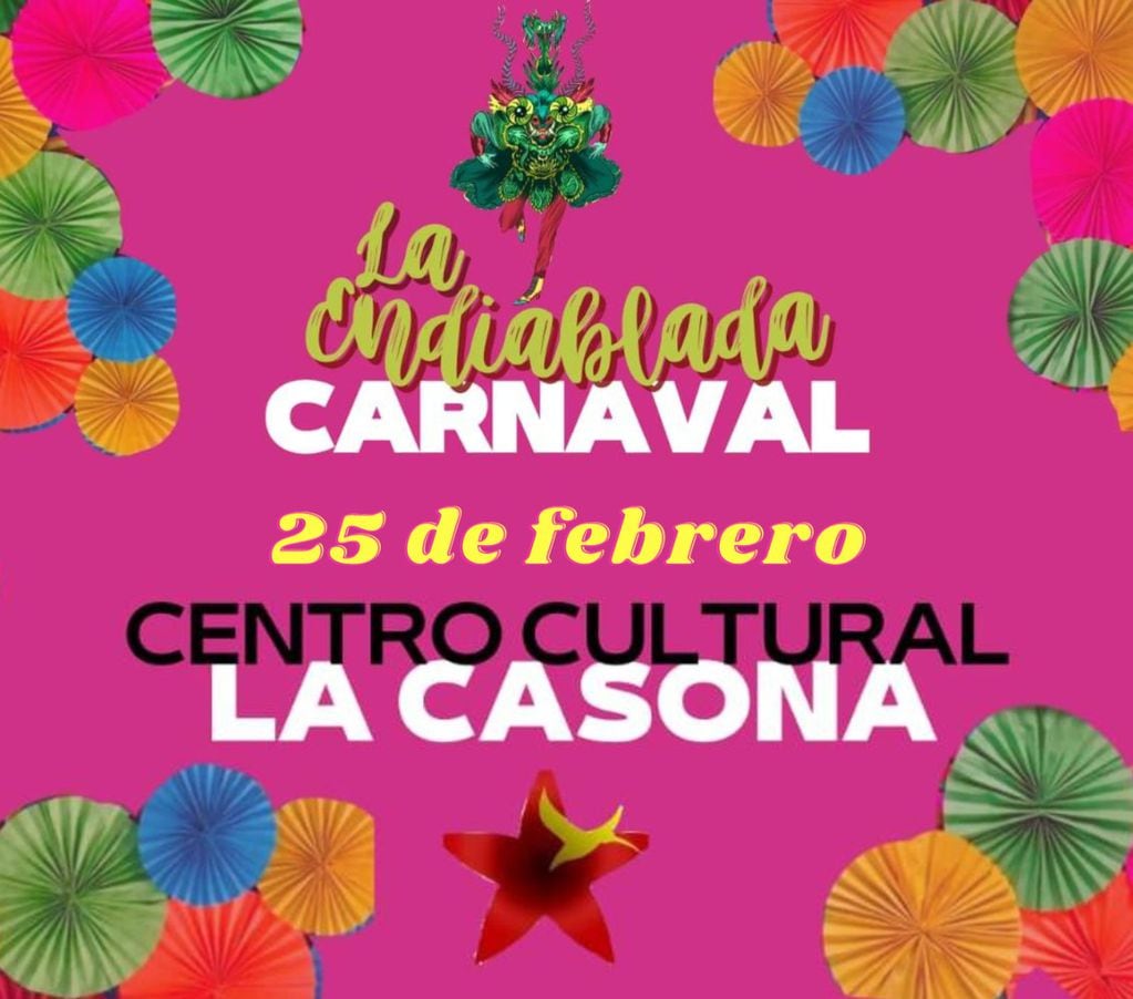 El Centro Cultural La Casona convoca a sumarse a los festejos de Carnaval
