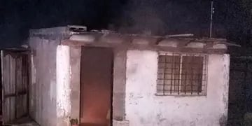 Casa quemada en Malagueño
