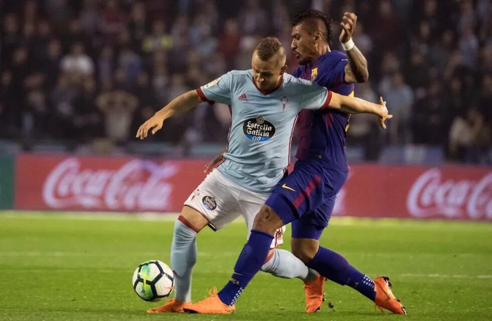 Celta y Barcelona igualaron 2-2 en Balaídos. (AP Photo/Lalo R. Villar)