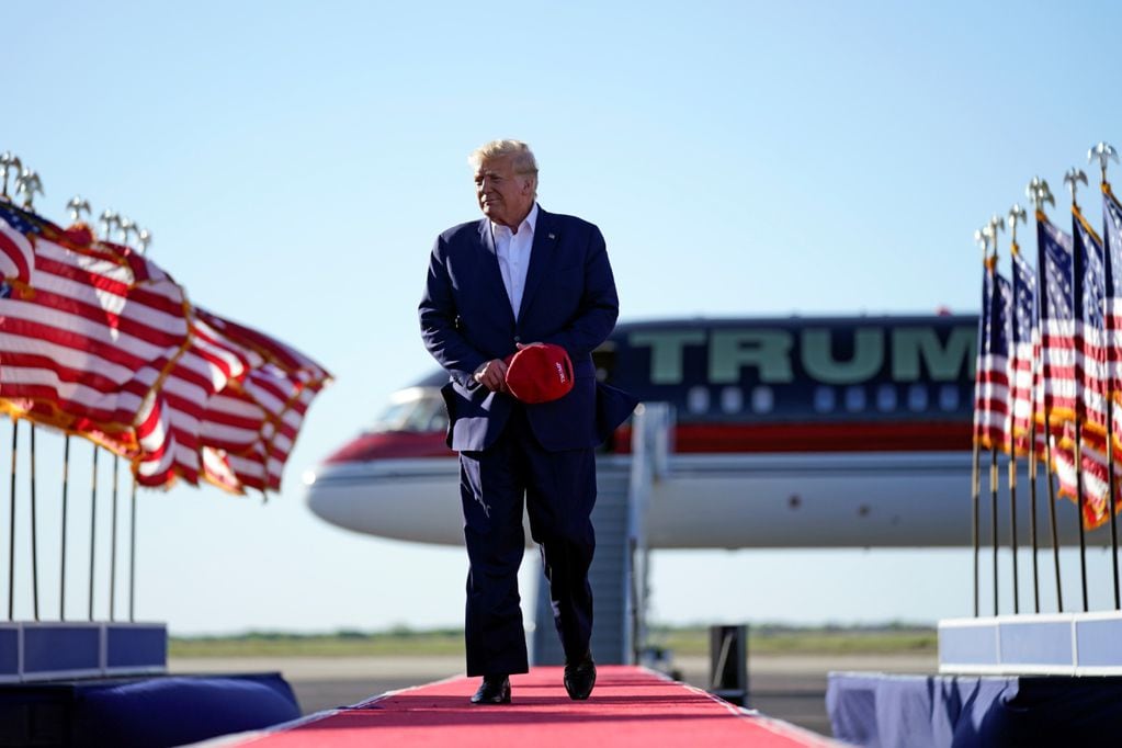 Donald Trump comenzó su campaña con vistas a su vuelta a la Casa Blanca en 2025 en Waco, Texas. (AP)