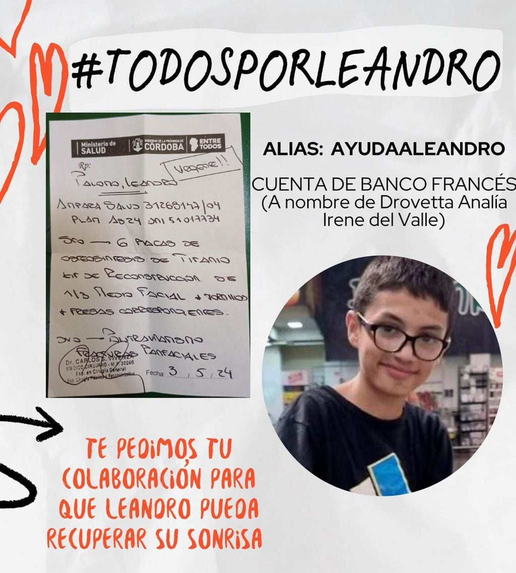 Leandro Palomo sufrió un accidente en Arroyito y lanzan una campaña para recaudar fondos