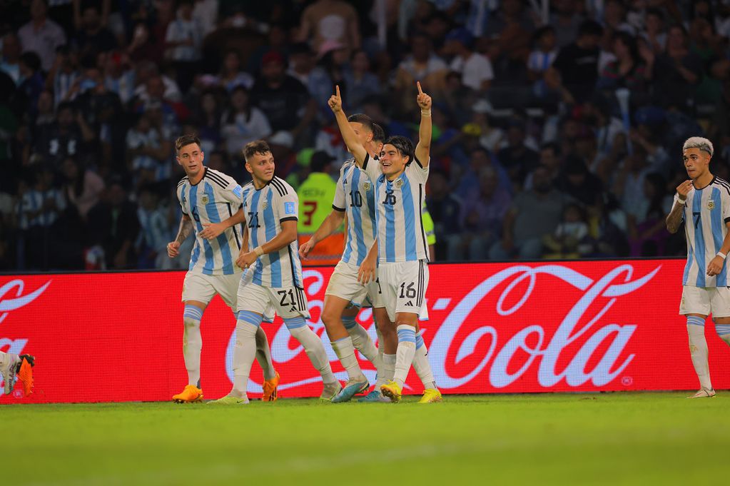 Luka Romero anotó el 2-0 (Prensa Argentina)