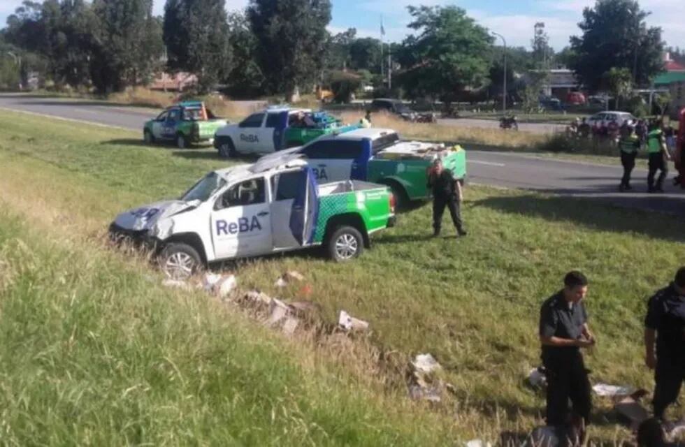 Un muerto y tres heridos al volcar una camioneta rumbo a Mar del Plata. (Web)