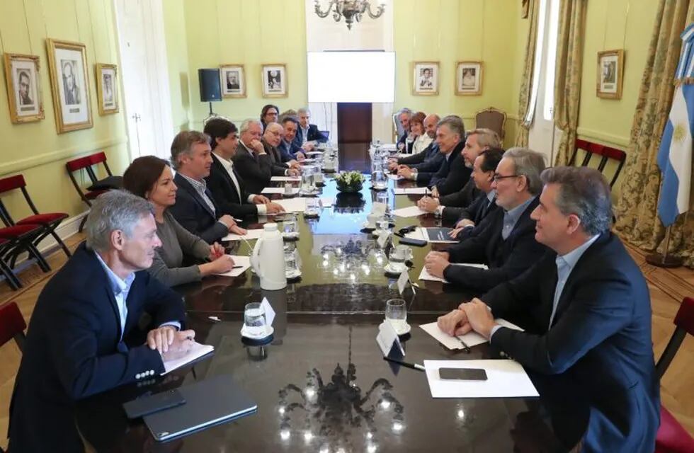 El presidente Mauricio Macri, durante la reunión con su Gabinete el lunes 2 de septiembre de 2019. (Presidencia)