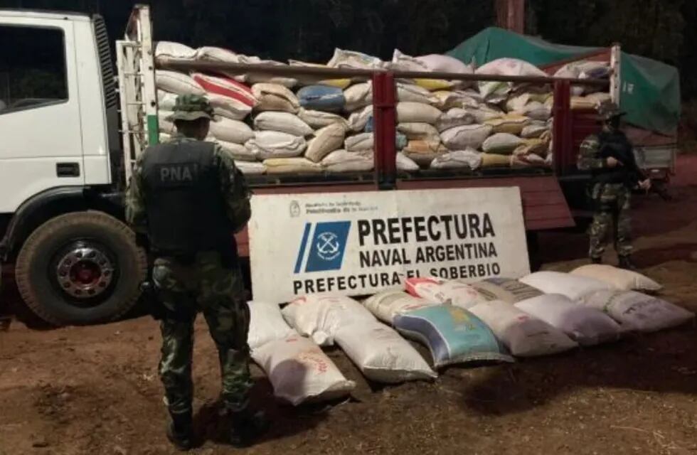 Casi 12 toneladas de soja ilegal fueron incautadas en El Soberbio.