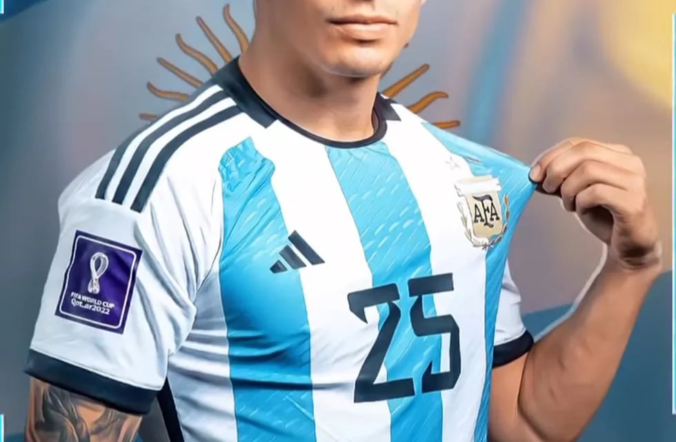Lisandro Martínez delantero de la Selección Argentina/novia/padre/Dybala
