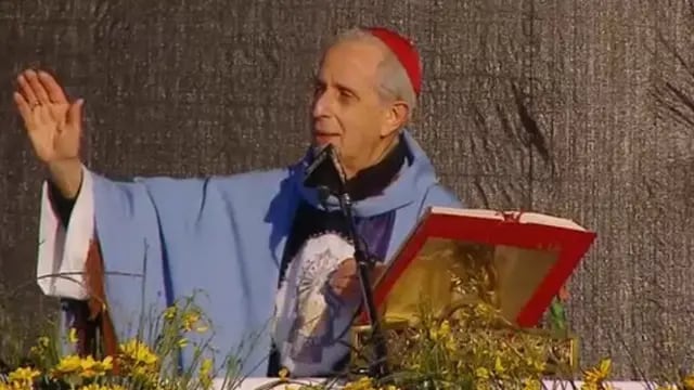 El cardenal Mario Poli en Luján.