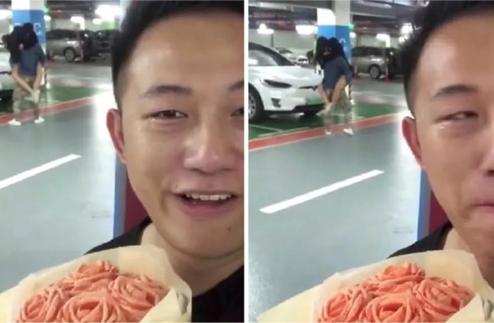 El influencer Ken Wong quiso sorprender a su novio con flores y descubrió que le era infiel