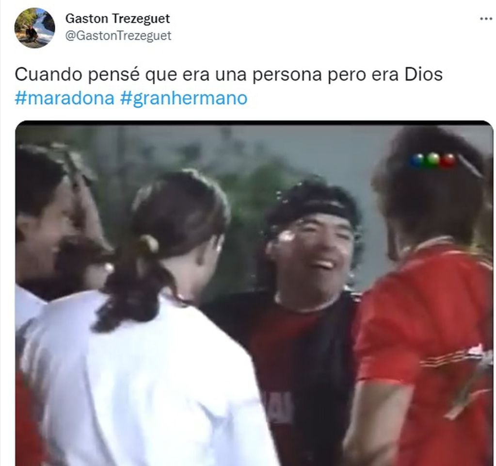 Gastón Trezeguet recordó la visita de Maradona