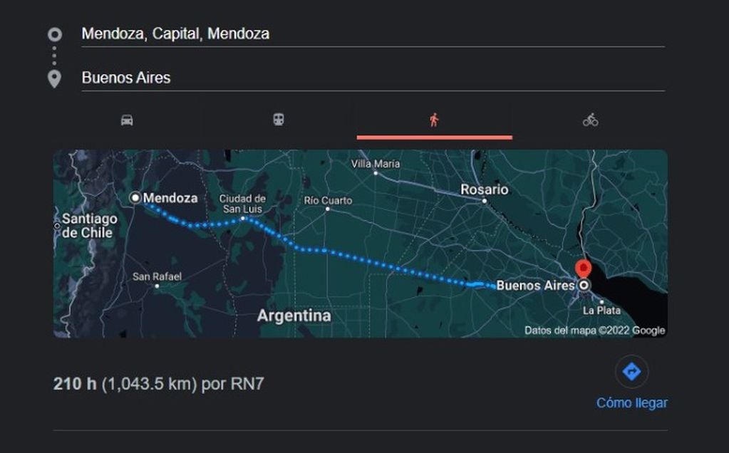 1000 kilómetros separan a Mendoza de Buenos Aires.