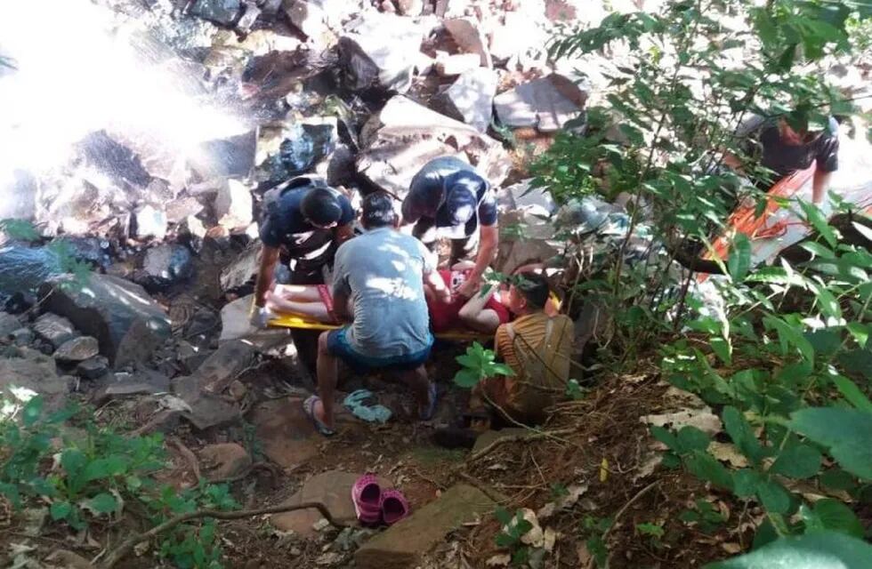 Otra turista cayó en el Salto Mariposa de Puerto Iguazú