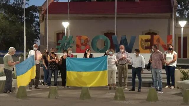 Manifestación de ucranianos.