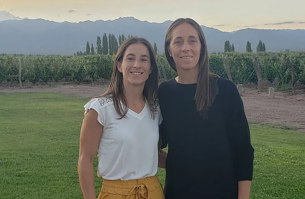 Silvina D'Elia y Rosario Luchetti formaron una familia en Mendoza.