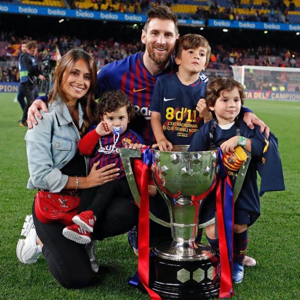 La familia de Messi completa (Foto: Instagram/antonelaroccuzzo).